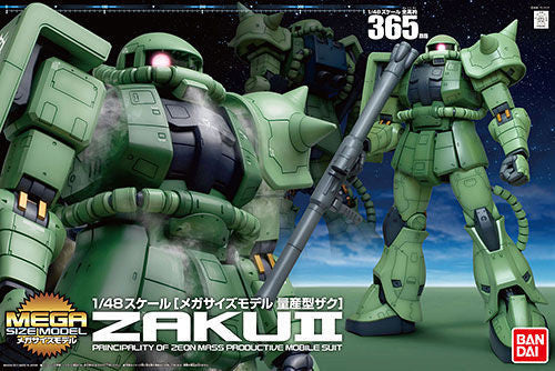 Bandai Mega Size 1/48 MS-06 MSM 1/48 Zaku II