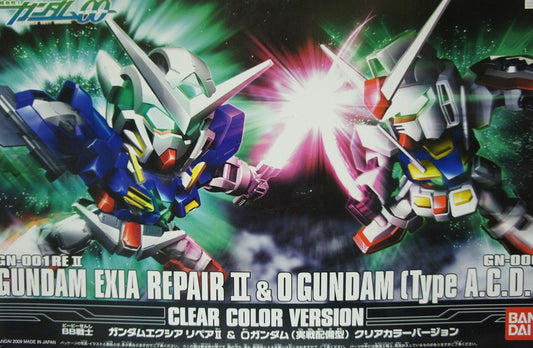 SD Gundam Exia Repair II & 0 Gundam (Type A.C.D) Clear Color Ver.