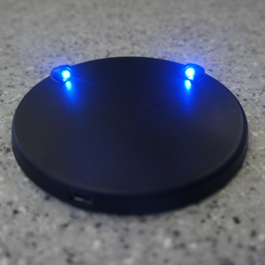Blue LED Base w/ USB cable and Batteries