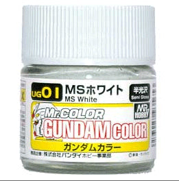 Mr. Color UG01 MS White (Semi Gloss) Paint Mr. Gundam Color 10ml