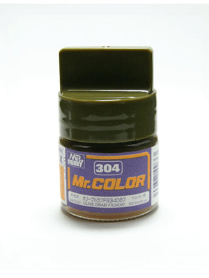 Mr. Color 304 Olive Drab FS34087 Semi Gloss