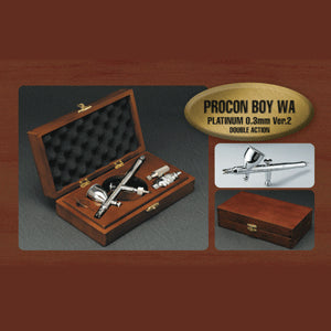 Mr. Procon Boy WA Platinum Double Action Type (Wood Case) 0.3mm  Mr.Hobby