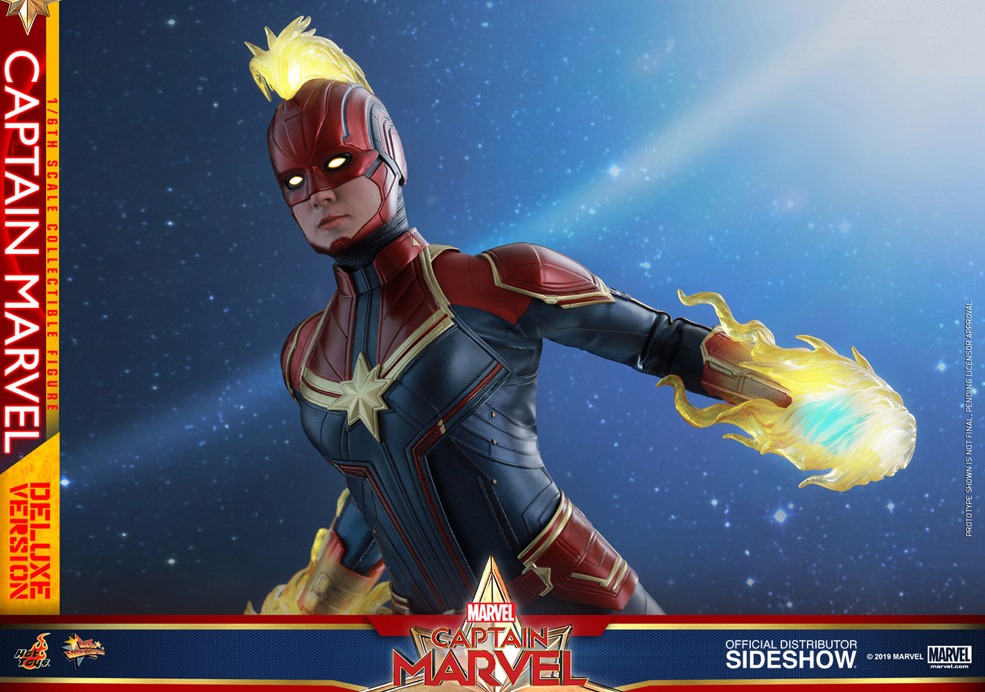 Captain Marvel Deluxe Version - Marvel's Captain Marvel - Sixth Scale Figure by Hot Toys