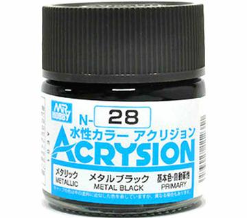 Mr. Hobby Acrysion N28 - Metal Black