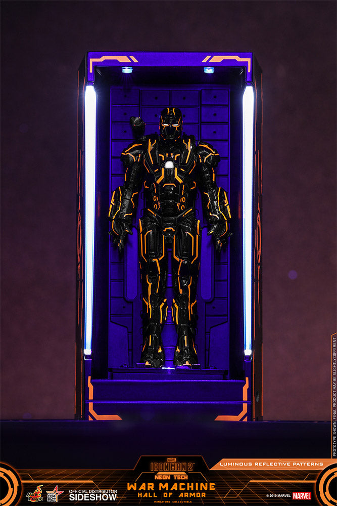 Neon Tech War Machine Hall of Armor (Hot Toys)