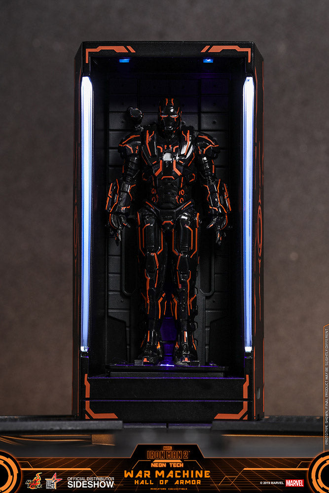 Neon Tech War Machine Hall of Armor (Hot Toys)