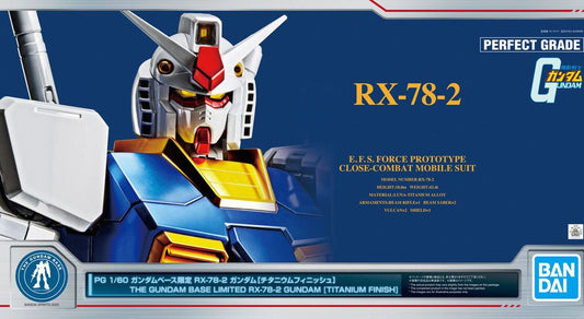 P-Bandai PG 1/60 RX-78-2 Titanium Finish GB Limited