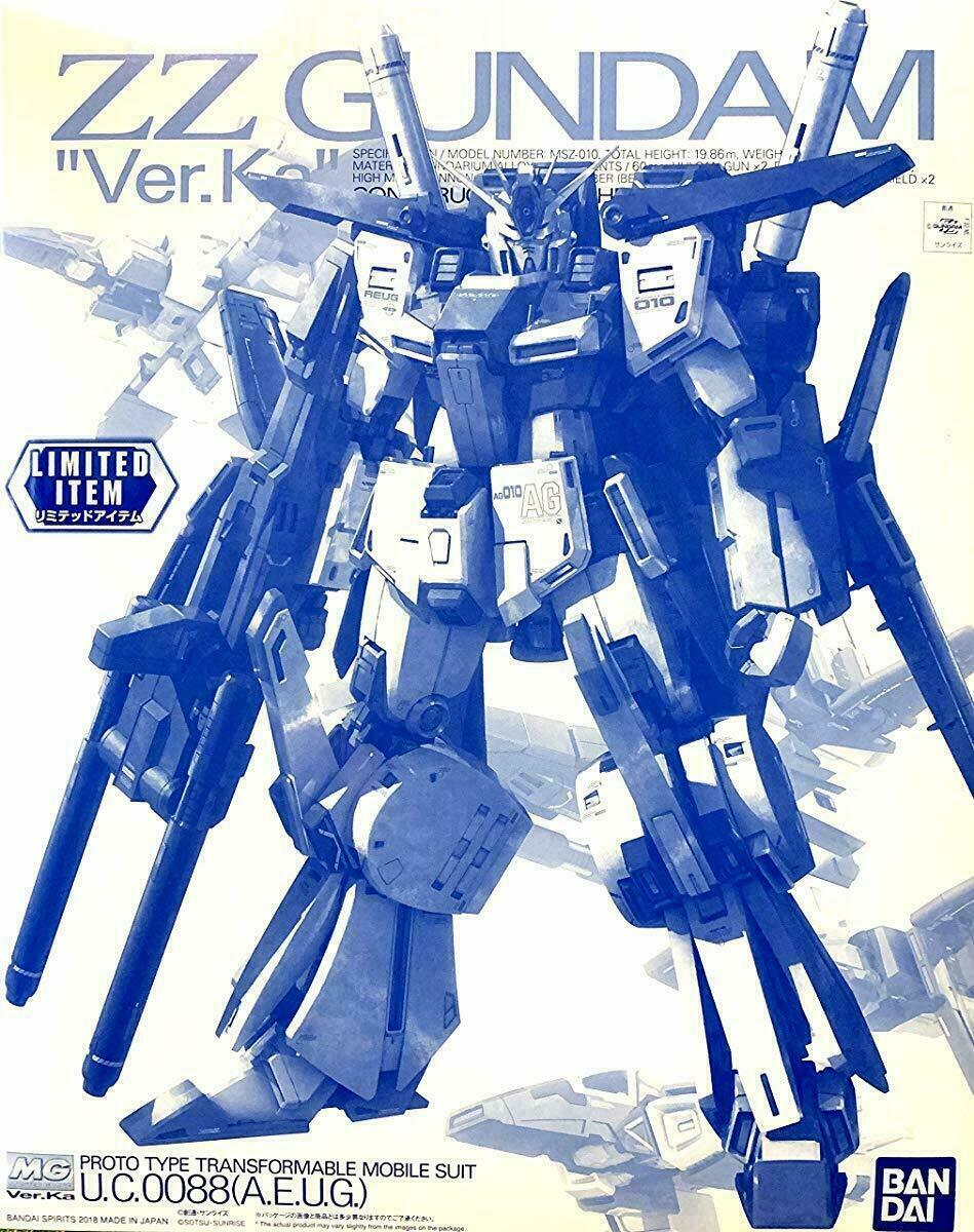 P-Bandai MG 1/100 ZZ Gundam Ver.Ka (Clear Ver)
