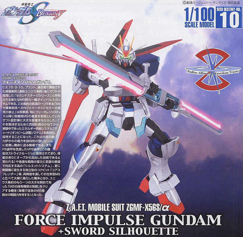 NG 1/100 Force Impulse Gundam + Sword Silhouette Extra Finish