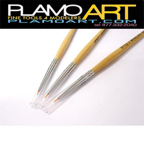 Detail Brush Set #0 (3EA.) PLAMO ART