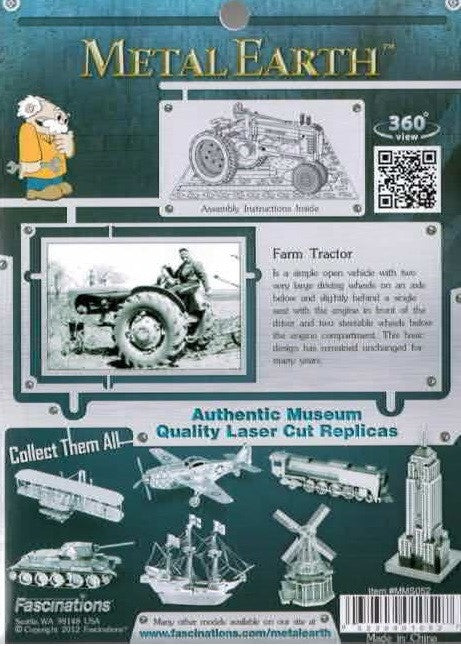 Metal Earth: Farm Tractor