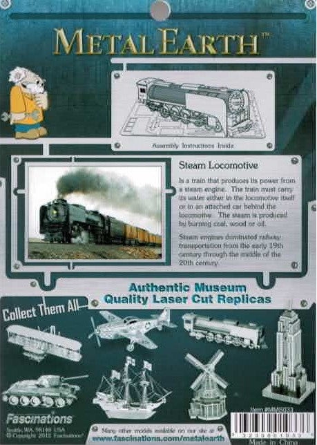 Steam Locomotive 3D Laser Cut Model