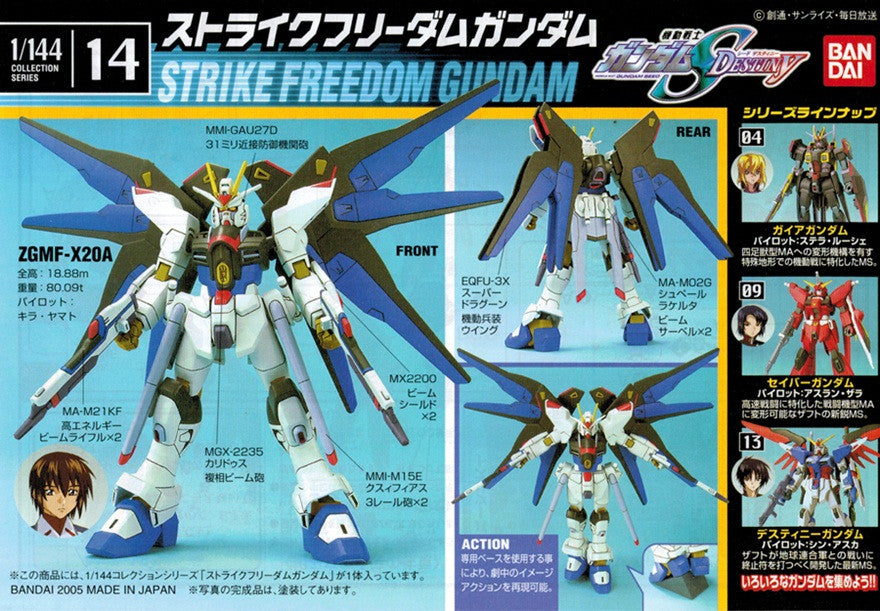 NG 1/144 Strike Freedom Gundam