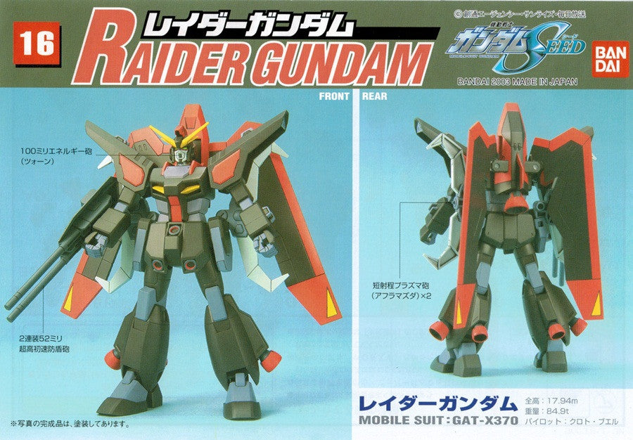 NG 1/144 Raider Gundam