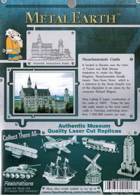Neuschwanstein Castle 3D Laser Cut Model