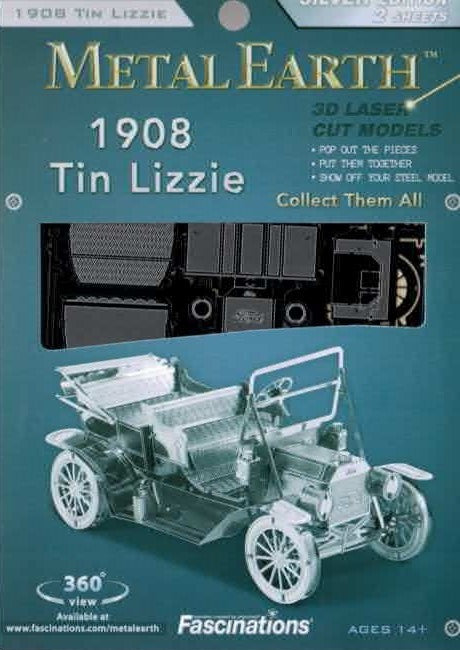 1908 Tin Lizzie (Ford Model T) 3D Laser Cut Model