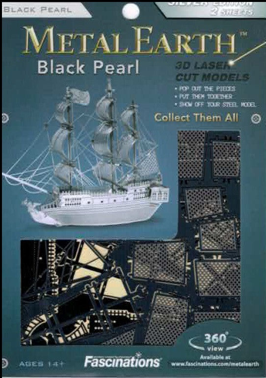 Black Pearl 3D Laser Cut Model