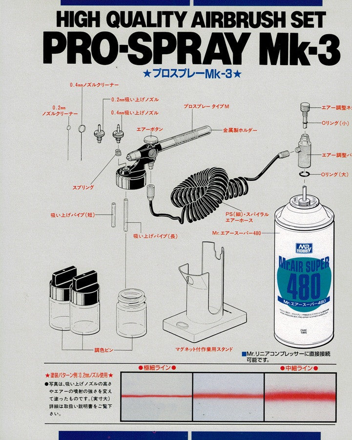 Mr. Pro-Spray Mk-3 Airbrush Set   Mr. Hobby