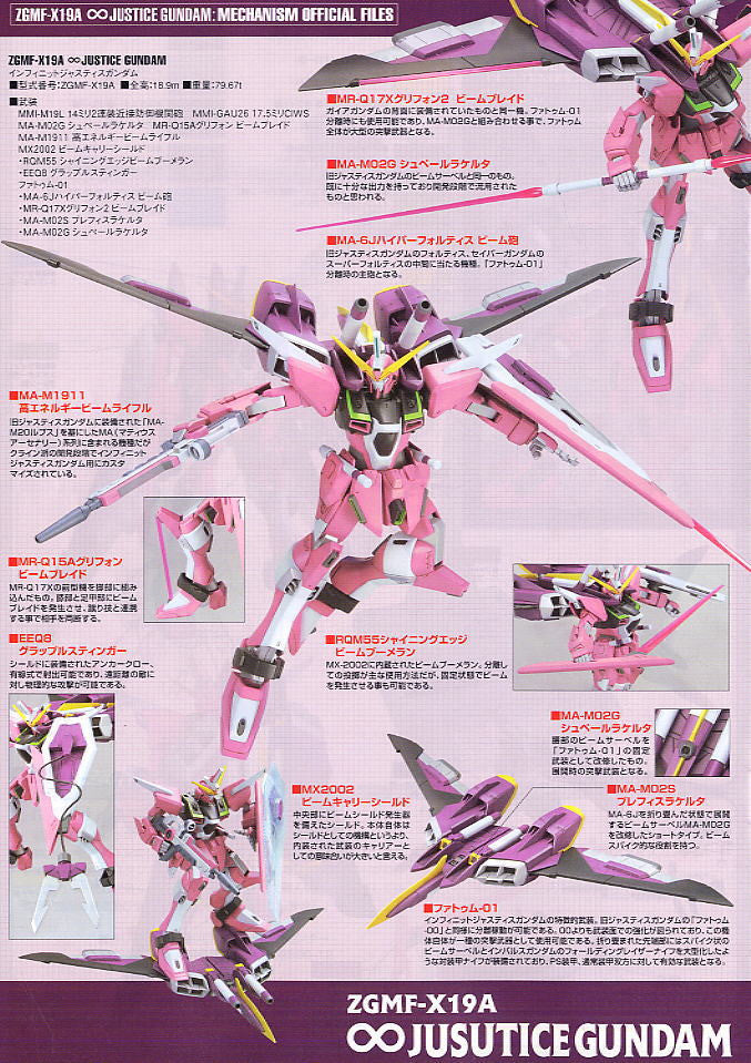 NG 1/100 Infinite Justice Gundam