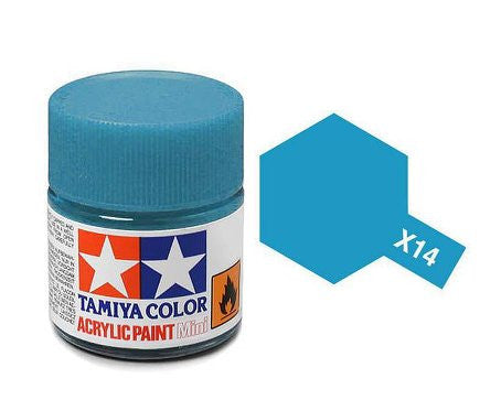 Tamiya Color Acrylic Paint Mini Bottle X-14 Sky Blue