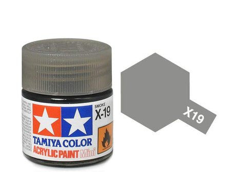 Tamiya Color Acrylic Paint Mini Bottle X-19 Smoke