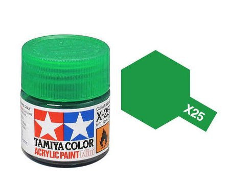 Tamiya Color Acrylic Paint Mini Bottle X-25 Clear Green