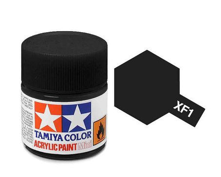 Tamiya Color Acrylic Paint Minil Bottle XF-1 Flat Black