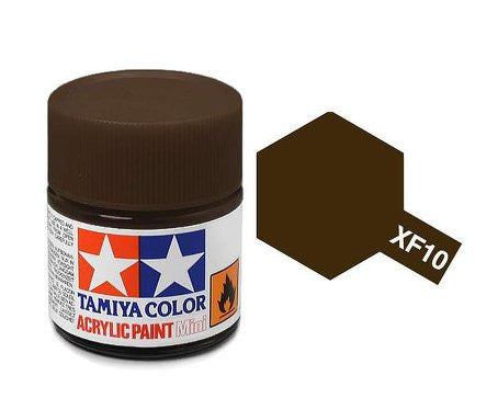 Tamiya Color Acrylic Paint Mini Bottle XF-10 Flat Brown