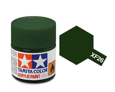 Tamiya Color Acrylic Paint Mini Bottle XF-26 Deep Green