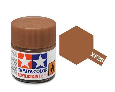 Tamiya Color Acrylic Paint Mini Bottle XF-28 Dark Copper