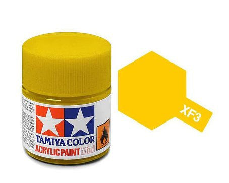 Tamiya Color Acrylic Paint Mini Bottle XF-3 Flat Yellow