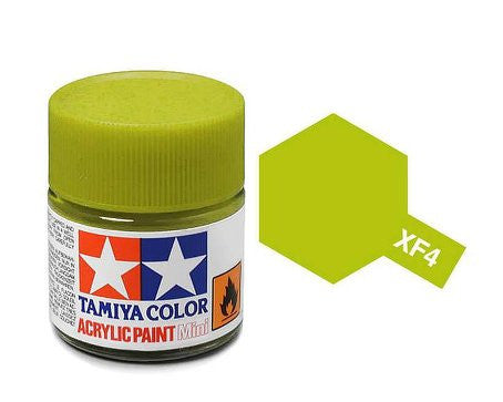Tamiya Color Acrylic Paint 10ml Bottle XF-4 Yellow Green
