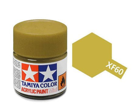 Tamiya Color Acrylic Paint Mini Bottle XF-60 Dark Yellow