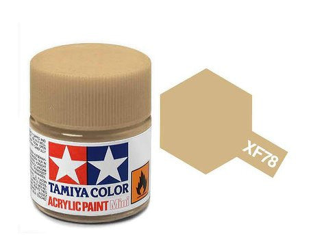 Tamiya Color Acrylic Paint Mini Bottle XF-78 Wooden Deck Tan