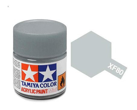 Tamiya Color Acrylic Paint Mini Bottle XF-80 Royal Light Gray