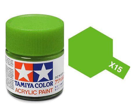 Tamiya Color Acrylic Paint 23ml Bottle X-15 Light Green