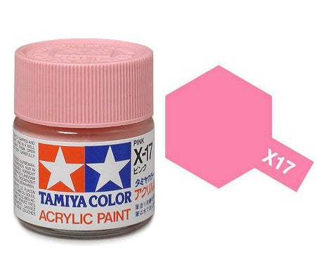 Tamiya Color Acrylic Paint Mini Bottle X-17 Pink
