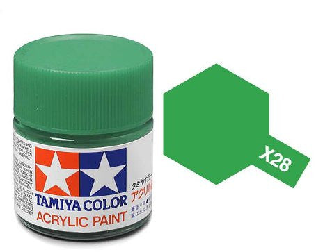 Tamiya Color Acrylic Paint Mini Bottle X-28 Park Green
