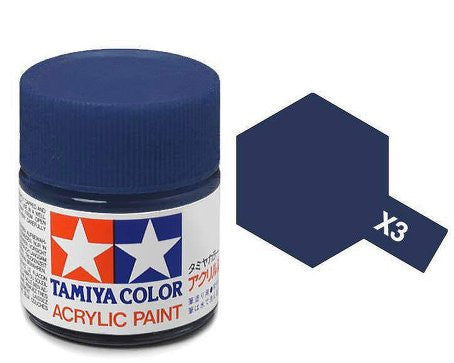Tamiya Color Acrylic Paint Mini Bottle X-3 Royal Blue