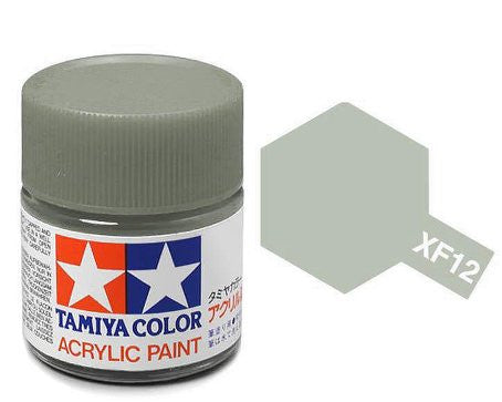 Tamiya Color Acrylic Paint Mini Bottle XF-12 J.N. Grey