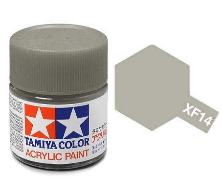 Tamiya Color Acrylic Paint 10ml Bottle XF-14 J.A. Grey – R4LUS