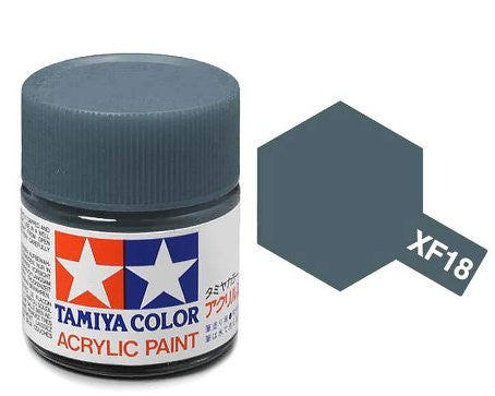 Tamiya Color Acrylic Paint Mini Bottle XF-18 Medium Blue