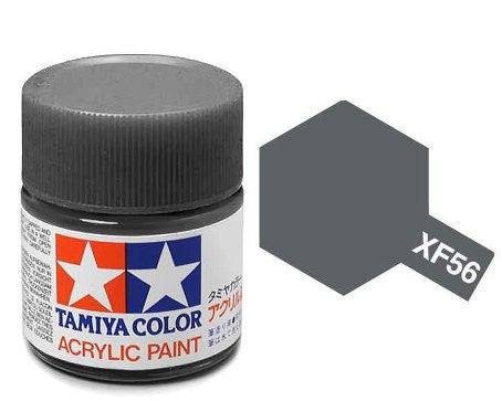 Tamiya Color Acrylic Paint Mini Bottle XF-56 Metallic Grey