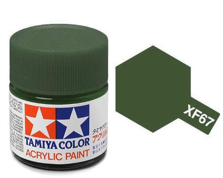 Tamiya Color Acrylic Paint Mini Bottle XF-67 Nato Green