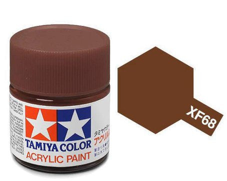 Tamiya Color Acrylic Paint Mini Bottle XF-68 Nato Brown