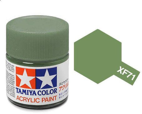 Tamiya Color Acrylic Paint Mini Bottle XF-71 Cockpit Green