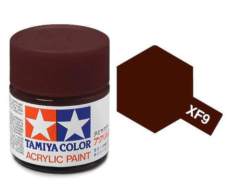 Tamiya Color Acrylic Paint Mini Bottle XF-9 Hull Red