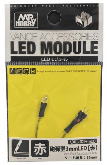Vance Accessories LED MODULES - 3MM SHELL TYPE LED RED